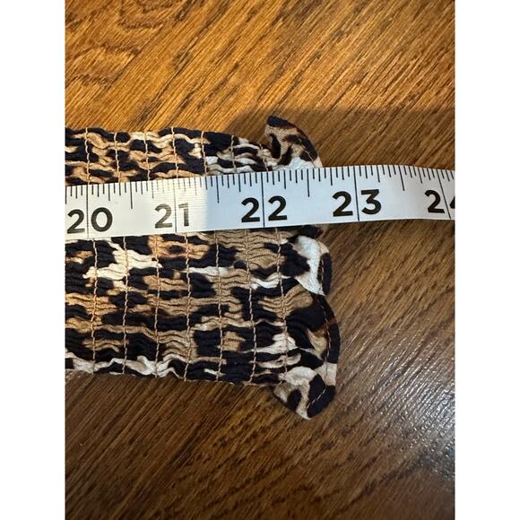 Talbots Women’s Leopard Print Tie Waist Midi Dress – Size 4 Chic Animal Print - Picture 9 of 9